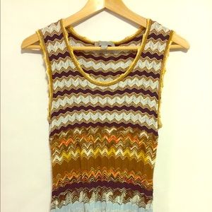Missoni knit silk top